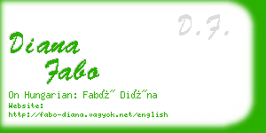 diana fabo business card